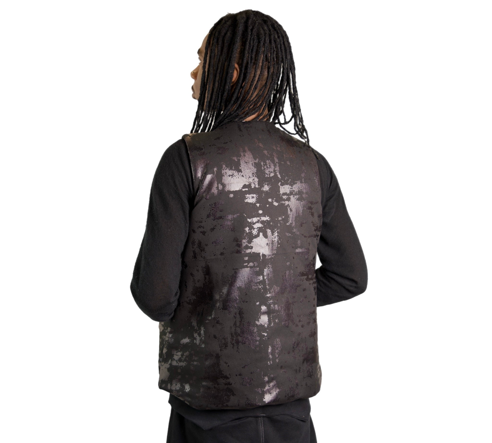Painted Cropped Cargo vest – Grouture