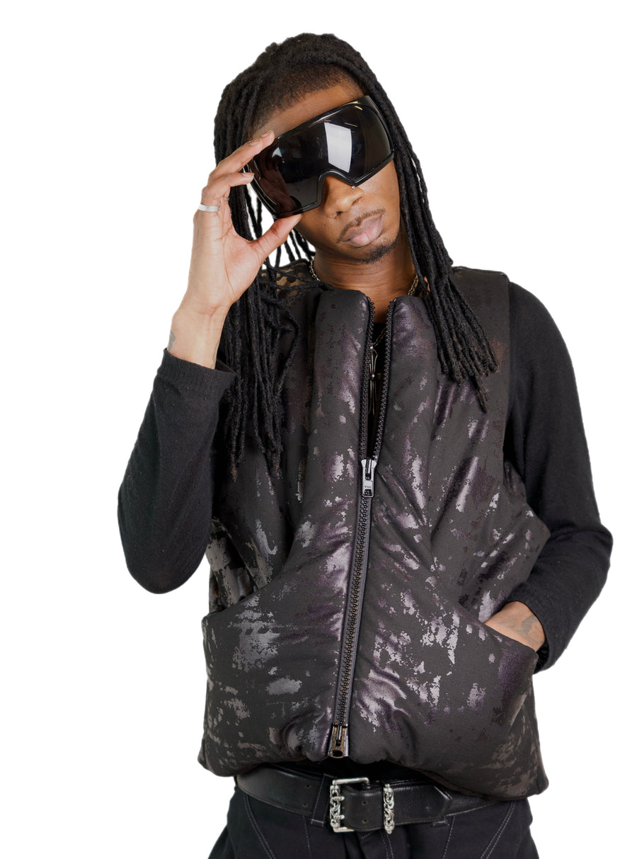 ジャケット・アウター ga226226 GROUTURE / VEST Painted Cropped Cargo vest – Grouture